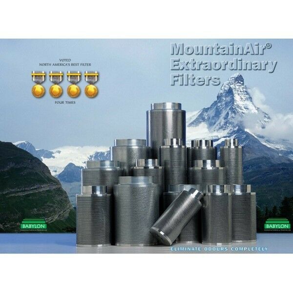 6" 150/1000-1135m3/hr Carbon Filter The Best Filter Money Can Mountain Air 